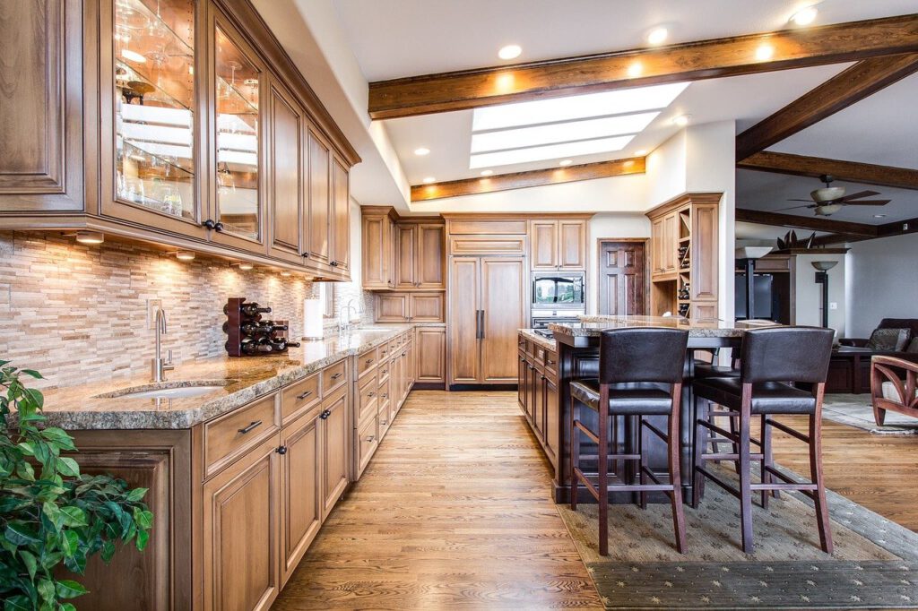 luxury wood kitchen remodel project